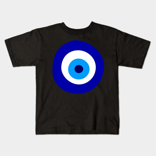 Evil Eye Amulet, Charm, Nazar, Greek Matias, Talisman Kids T-Shirt by UNDERGROUNDROOTS